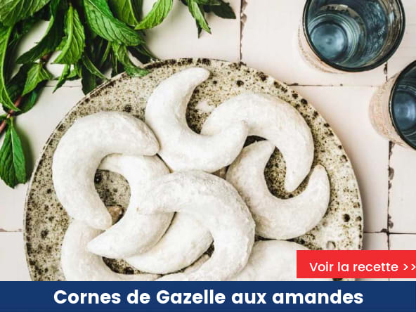 Cornes de Gazelle aux amandes